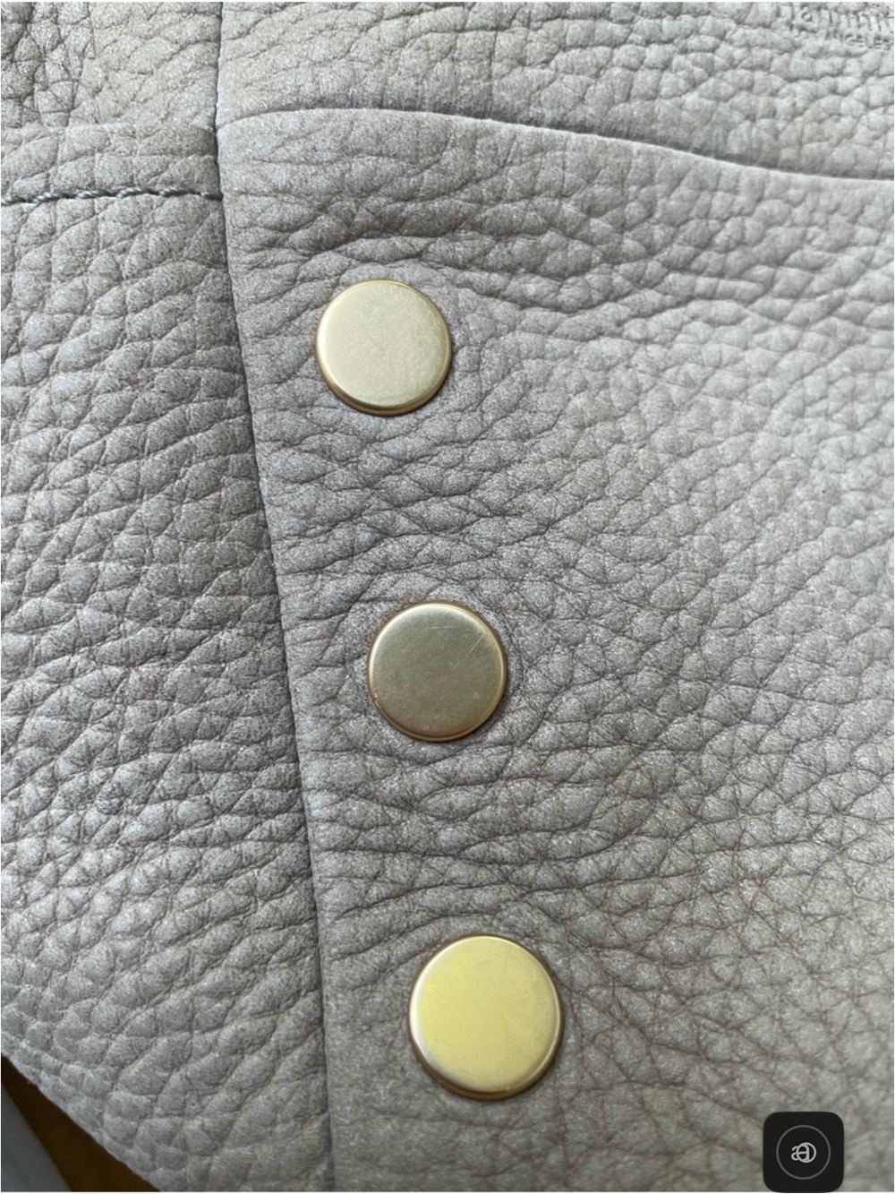 Hammitt Beige Leather Backpack with Gold Hardware and Red Interior - Picture 6 of 9